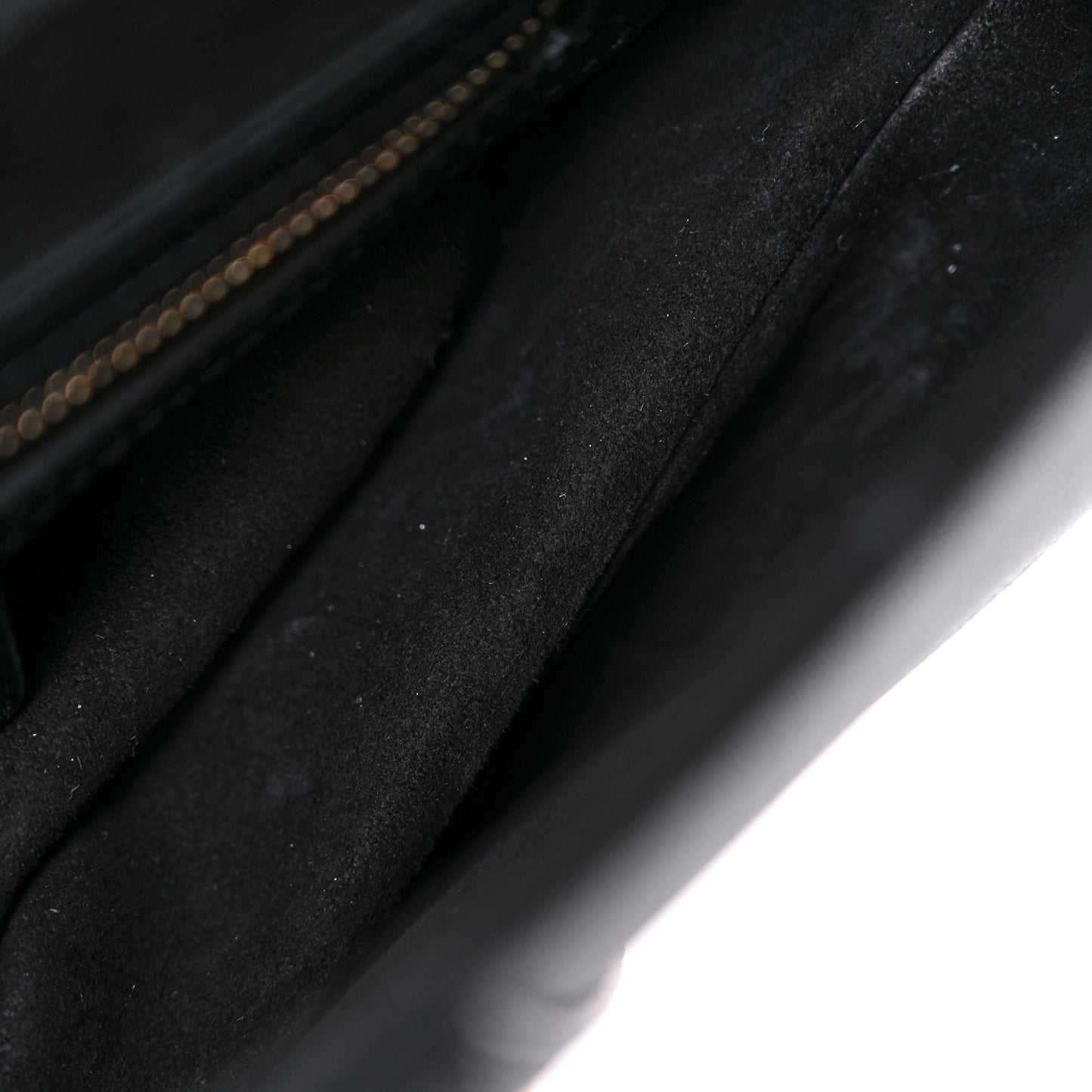 Grained Calfskin Saddle Bag Black