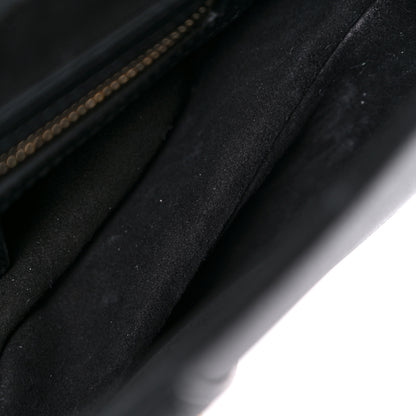 Christian Dior Grained Calfskin Saddle Bag Black 10 of 10