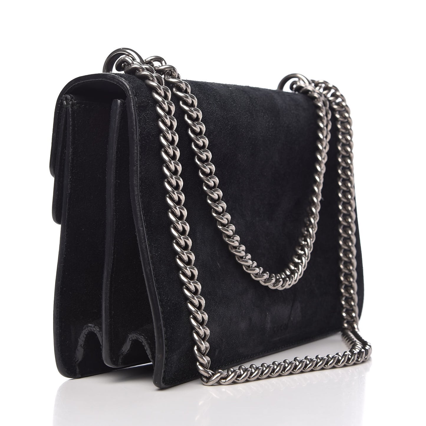 Suede Small Dionysus Shoulder Bag Black