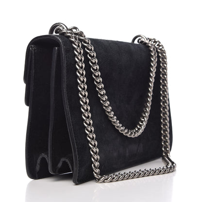 Gucci Suede Small Dionysus Shoulder Bag Black 3 of 9