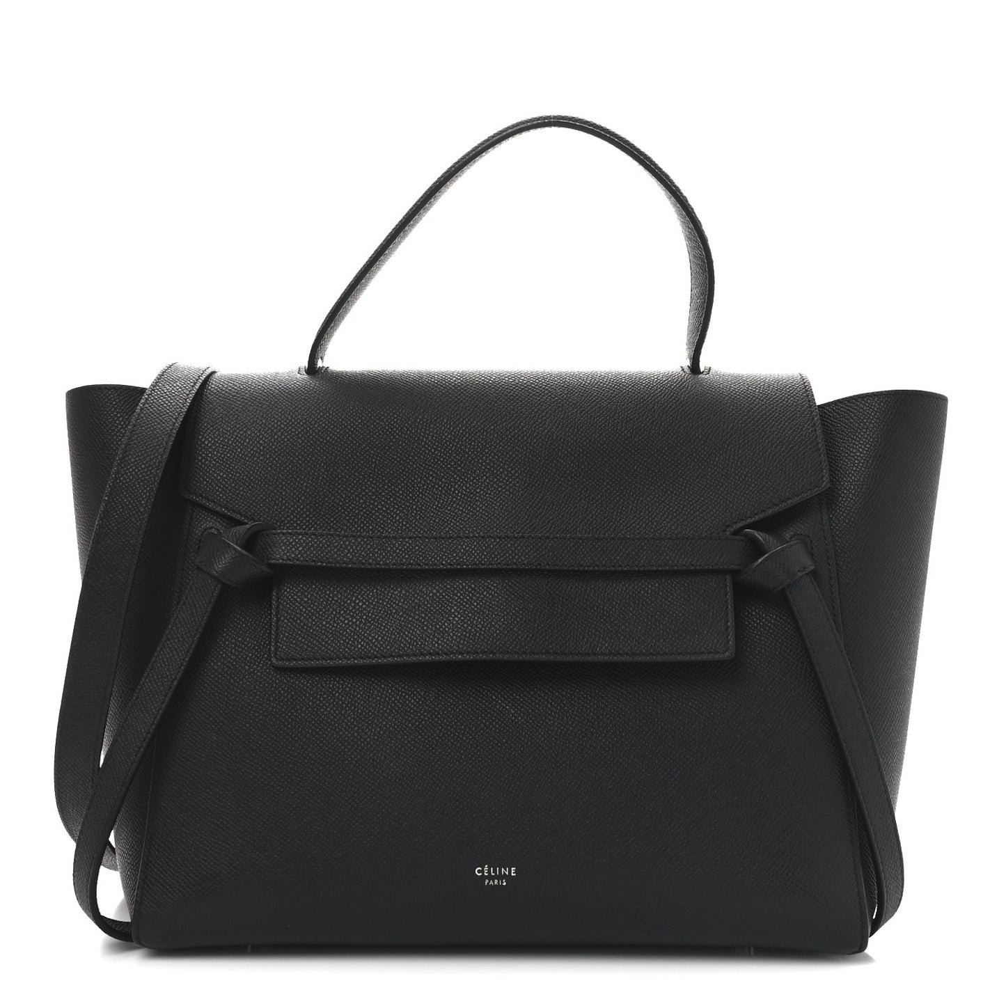 Grained Calfskin Micro Belt Bag Navy Blue