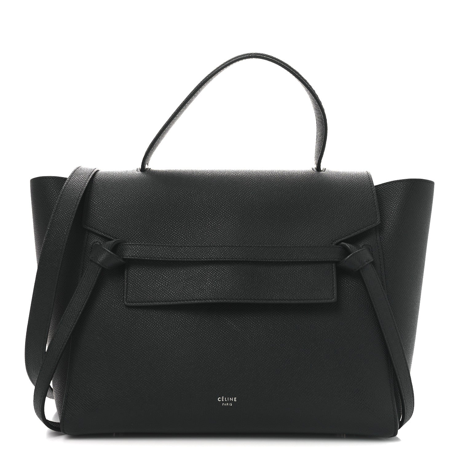 Celine Grained Calfskin Micro Belt Bag Navy Blue 1 of 10