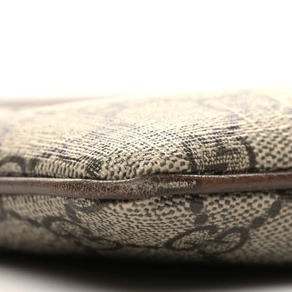 Gucci GG Supreme Monogram Large Ophidia Pouch Clutch Brown 9 of 11