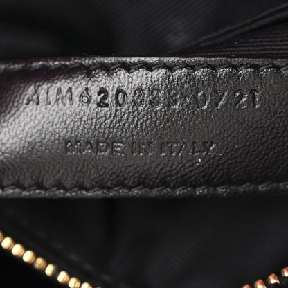 Saint Laurent Boucle Tweed Quilted Toy Loulou Puffer Monogram Chain Satchel Magenta 7 of 11