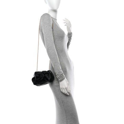 Burberry Smooth Calfskin Rose Clutch Black 2 of 10