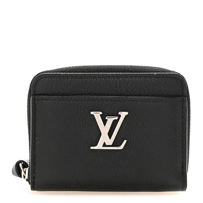 Louis Vuitton Calfskin Lockme Zippy Coin Purse Black 1 of 7