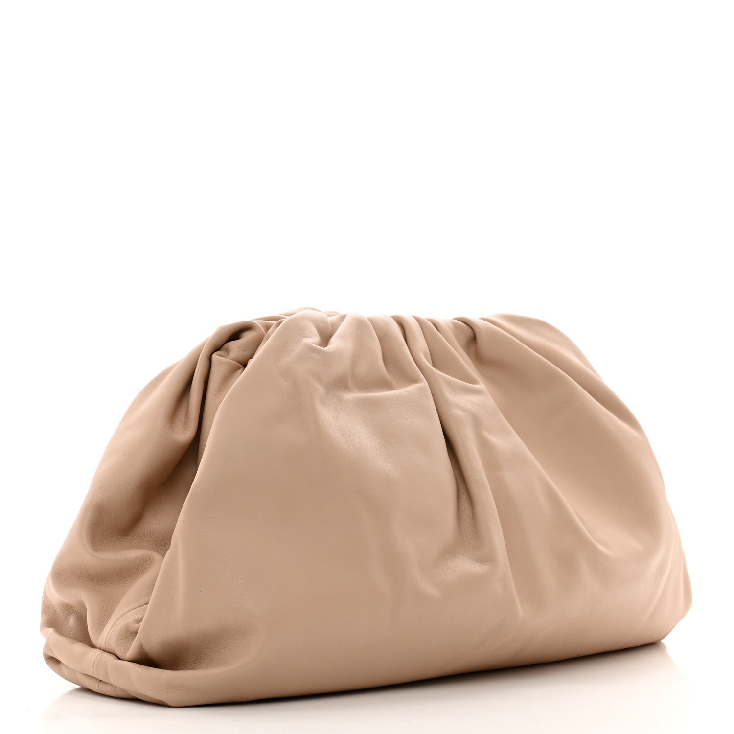 Bottega Veneta Smooth Butter Calf The Pouch Oversized Clutch Nude 3 of 8