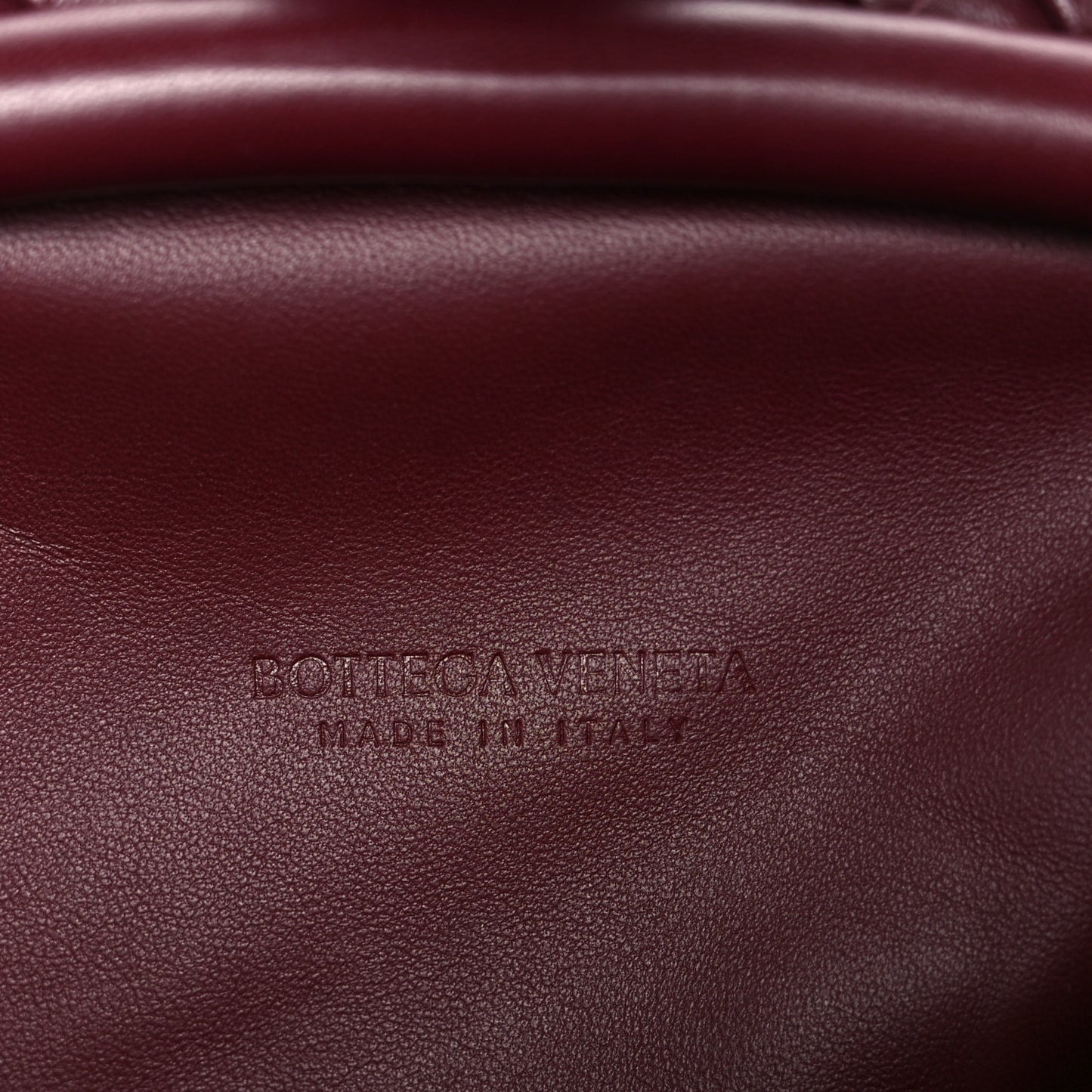 Nappa Intrecciato Small The Lauren 1980 Clutch With Chain Barolo