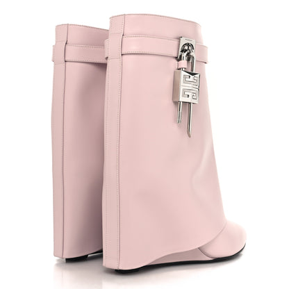 Givenchy Calfskin Shark Lock Ankle Boots 41 Light Pink 5 of 9