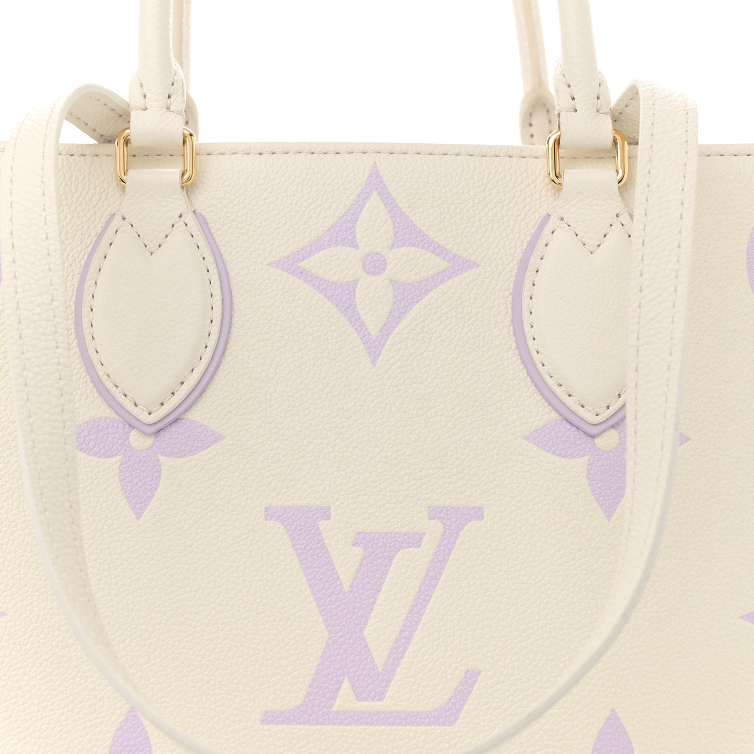 Louis Vuitton Empreinte Monogram Giant Onthego MM Latte Bubble Tea 7 of 9