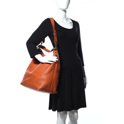 Gucci Pebbled Calfskin Large Icon Bit Hobo Orange 2 of 11
