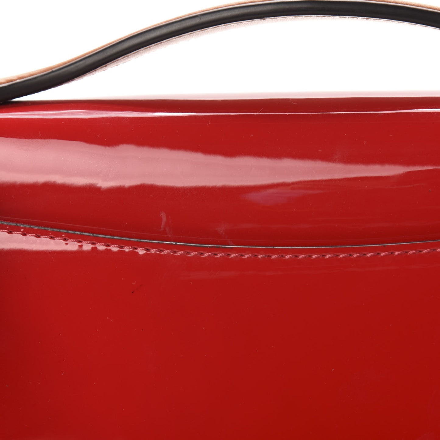 Patent Calfskin Monogram Cherrywood BB Scarlet