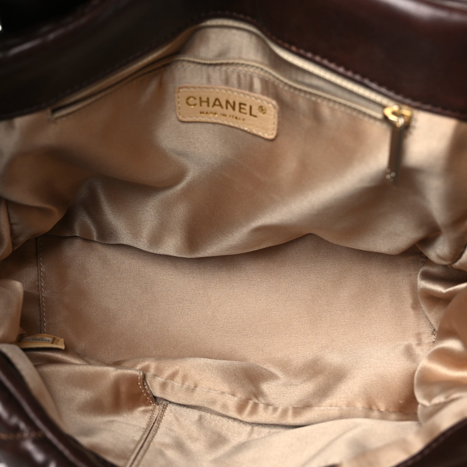 Chanel Lambskin Bubble Quilt Accordion Flap Dark Brown 5 of 10