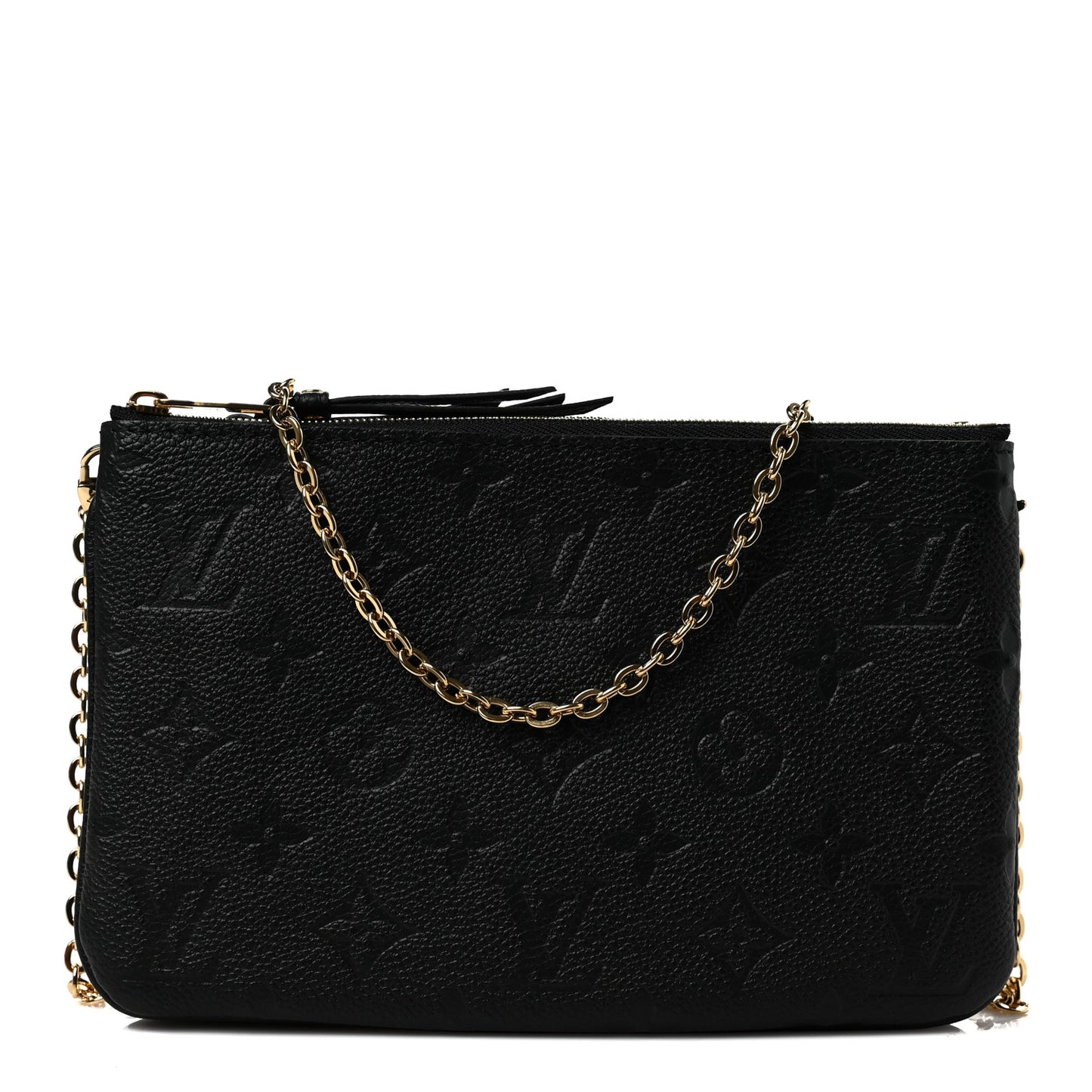 Empreinte Double Zip Pochette Black