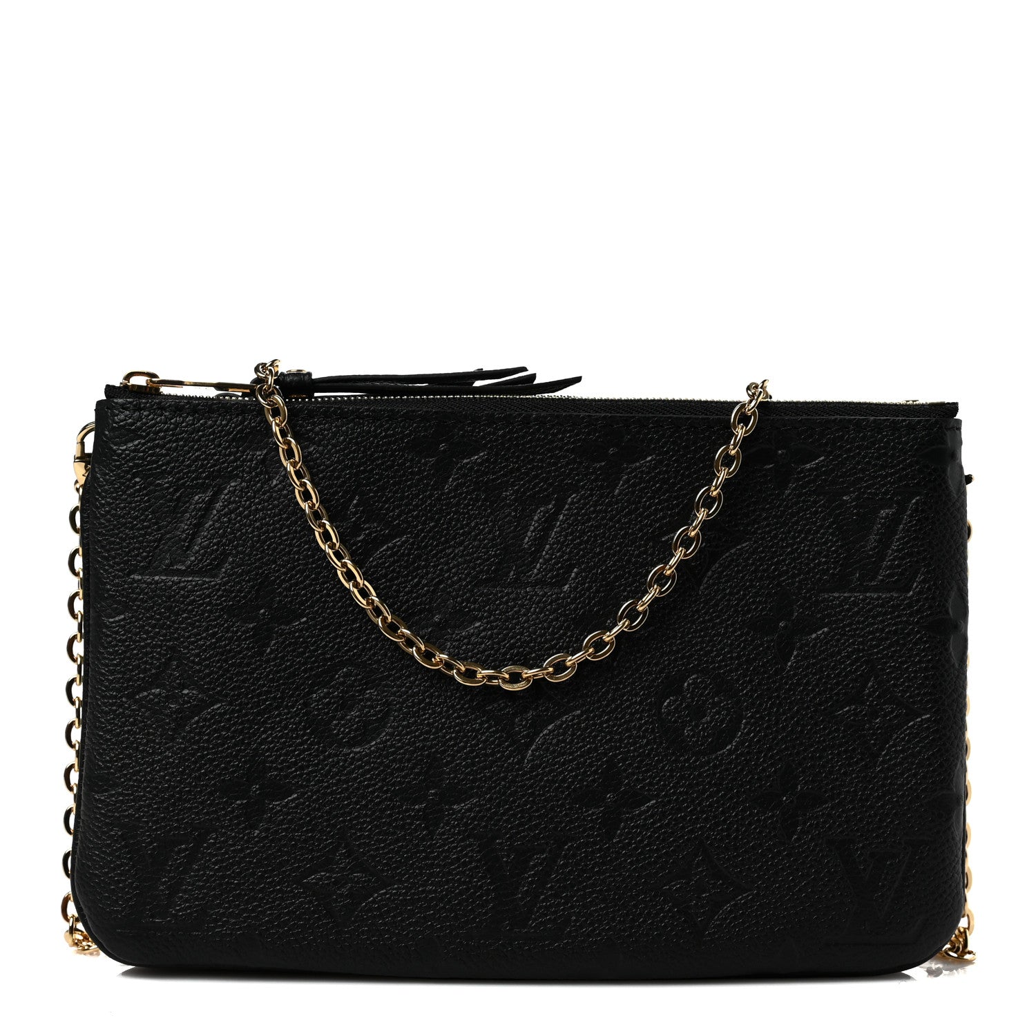 Louis Vuitton Empreinte Double Zip Pochette Black 1 of 9
