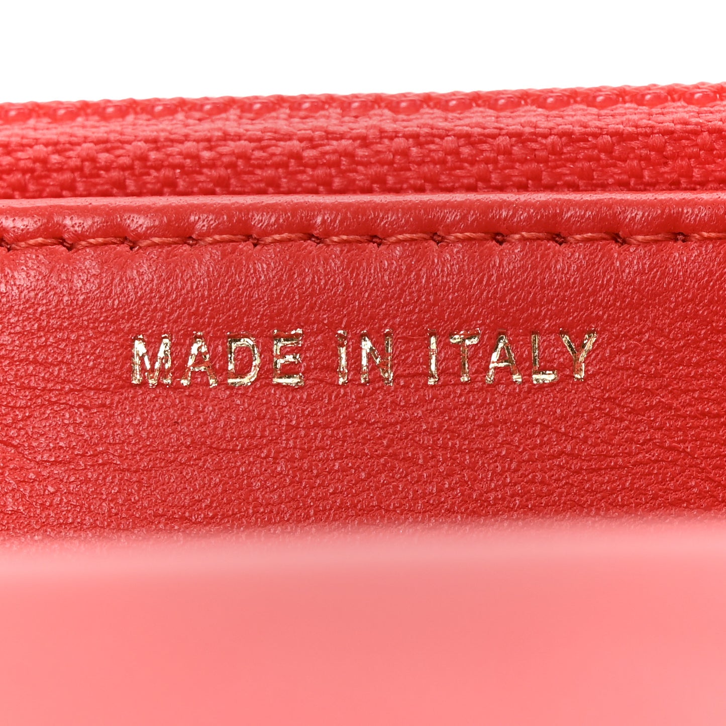 Lambskin Chevron Quilted Trendy CC Wallet On Chain WOC Red