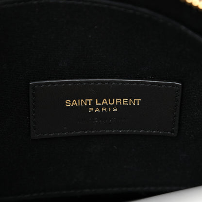 Saint Laurent Grain De Poudre Chevron Monogram Large Bill Pouch Cork 6 of 14