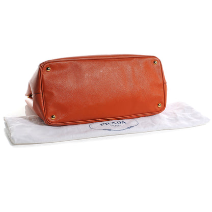 Prada Saffiano Lux Large Tote Papaya 4 of 9