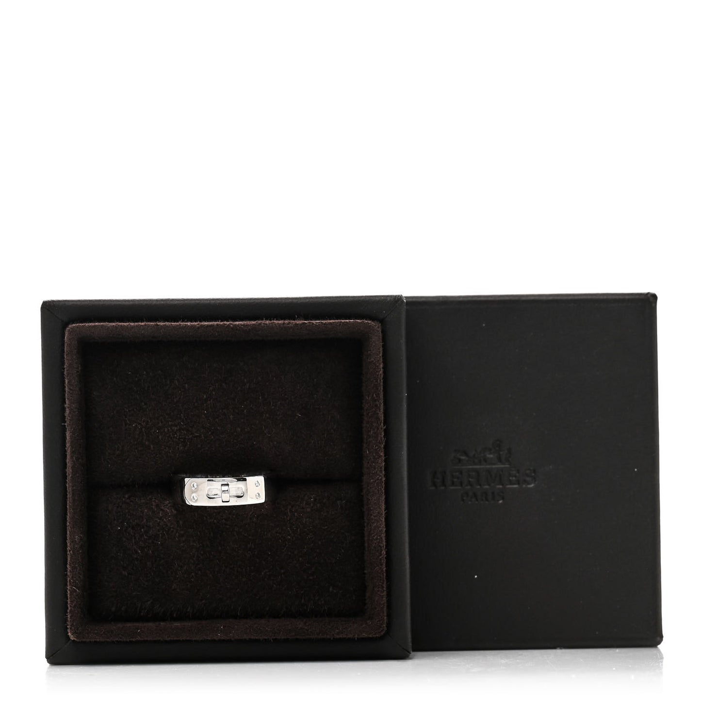 18K White Gold Diamond PM Kelly Ring 53 6.5