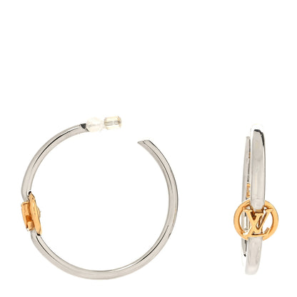 Louis Vuitton My LV Hoop Earrings Silver 1 of 4
