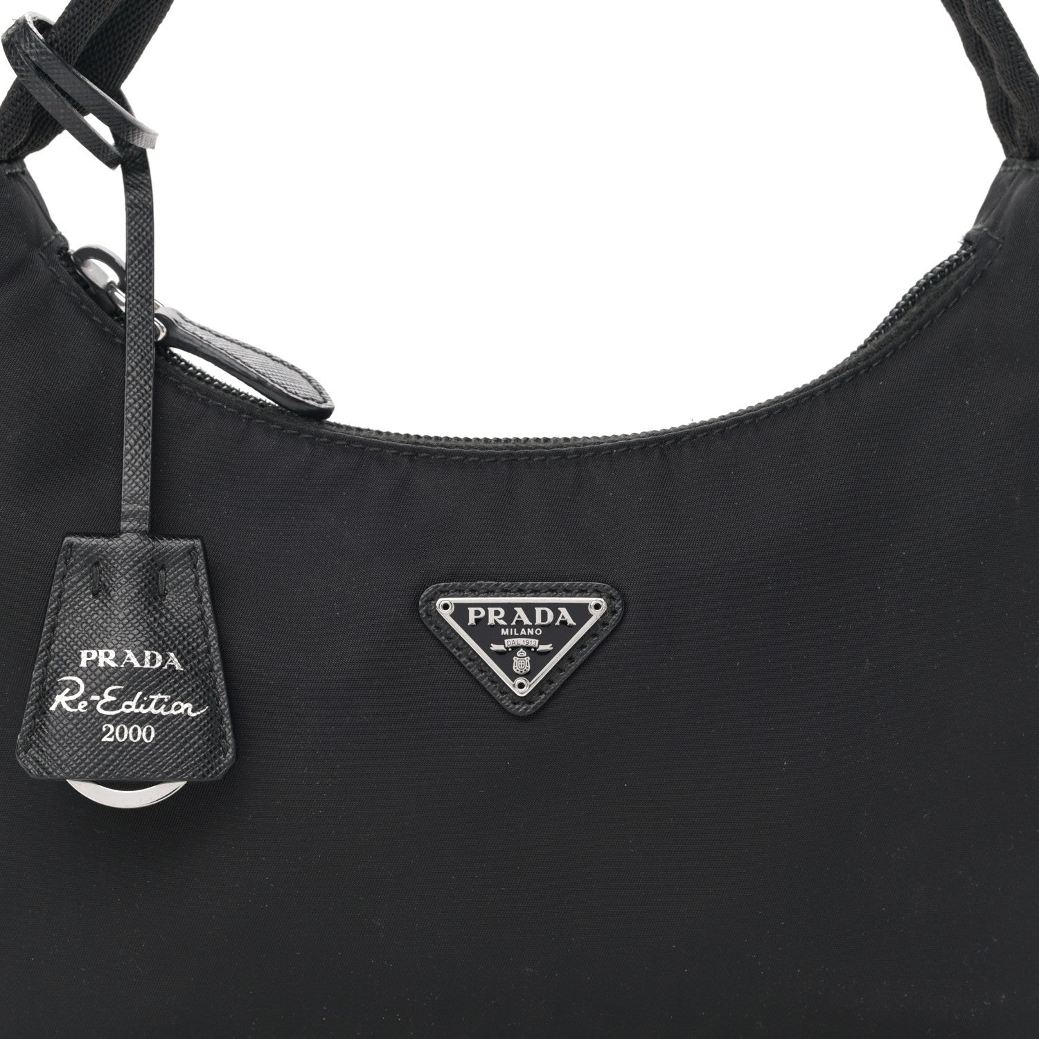 Prada Tessuto Nylon Mini Re-Edition 2000 Bag Black 9 of 12