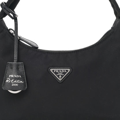 Prada Tessuto Nylon Mini Re-Edition 2000 Bag Black 9 of 12