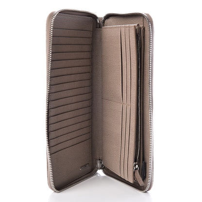 Fendi Vitello Elite Zip Around Wallet Tortora 5 of 7