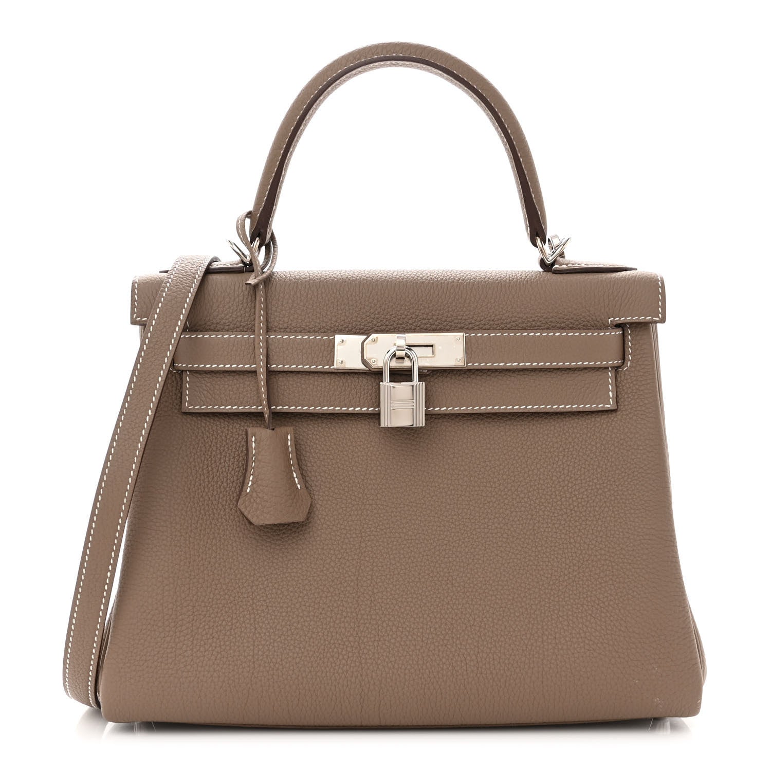 Hermes Togo Kelly Retourne 28 Etoupe 1 of 10