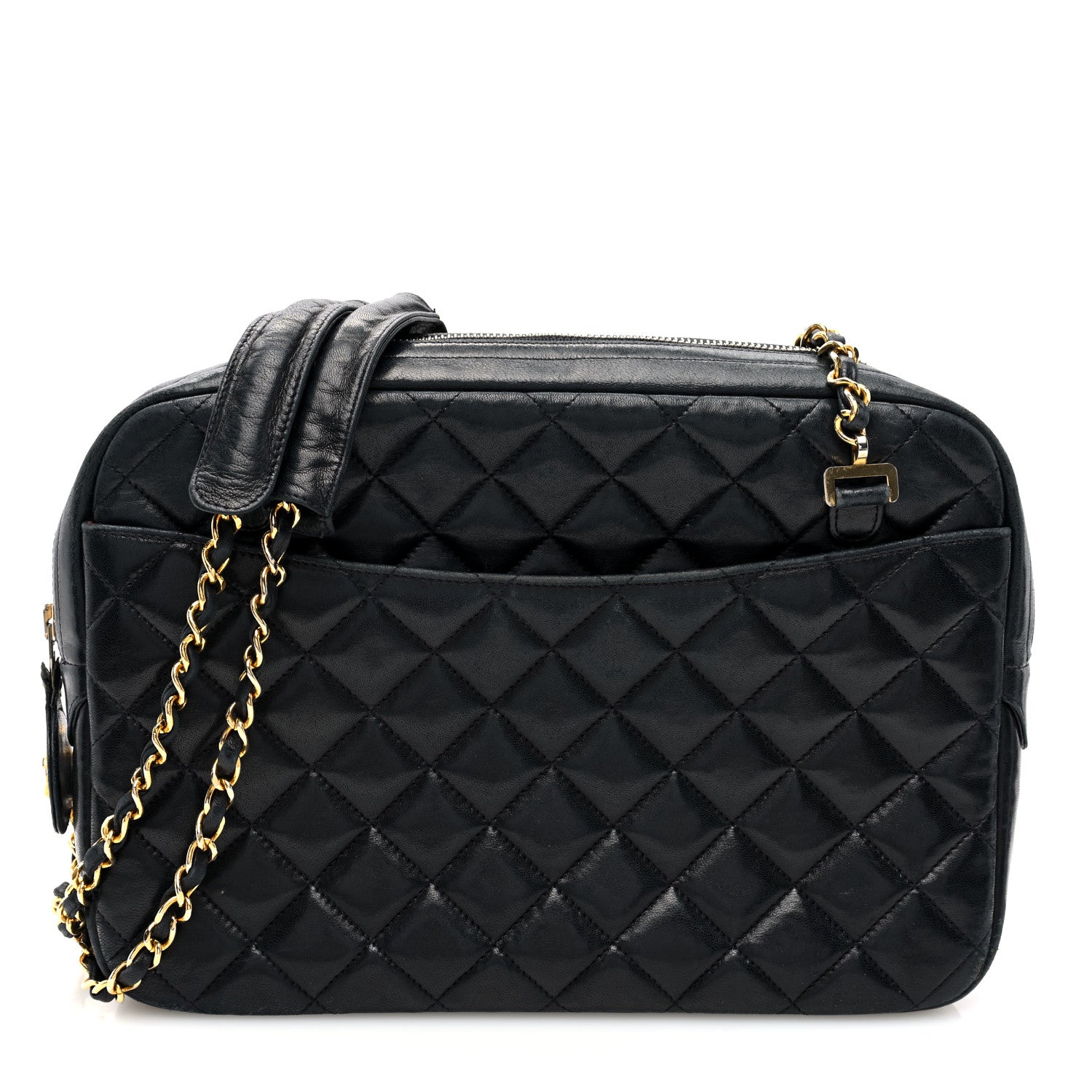 Chanel Lambskin Quilted Shoulder Bag Black 1 of 10