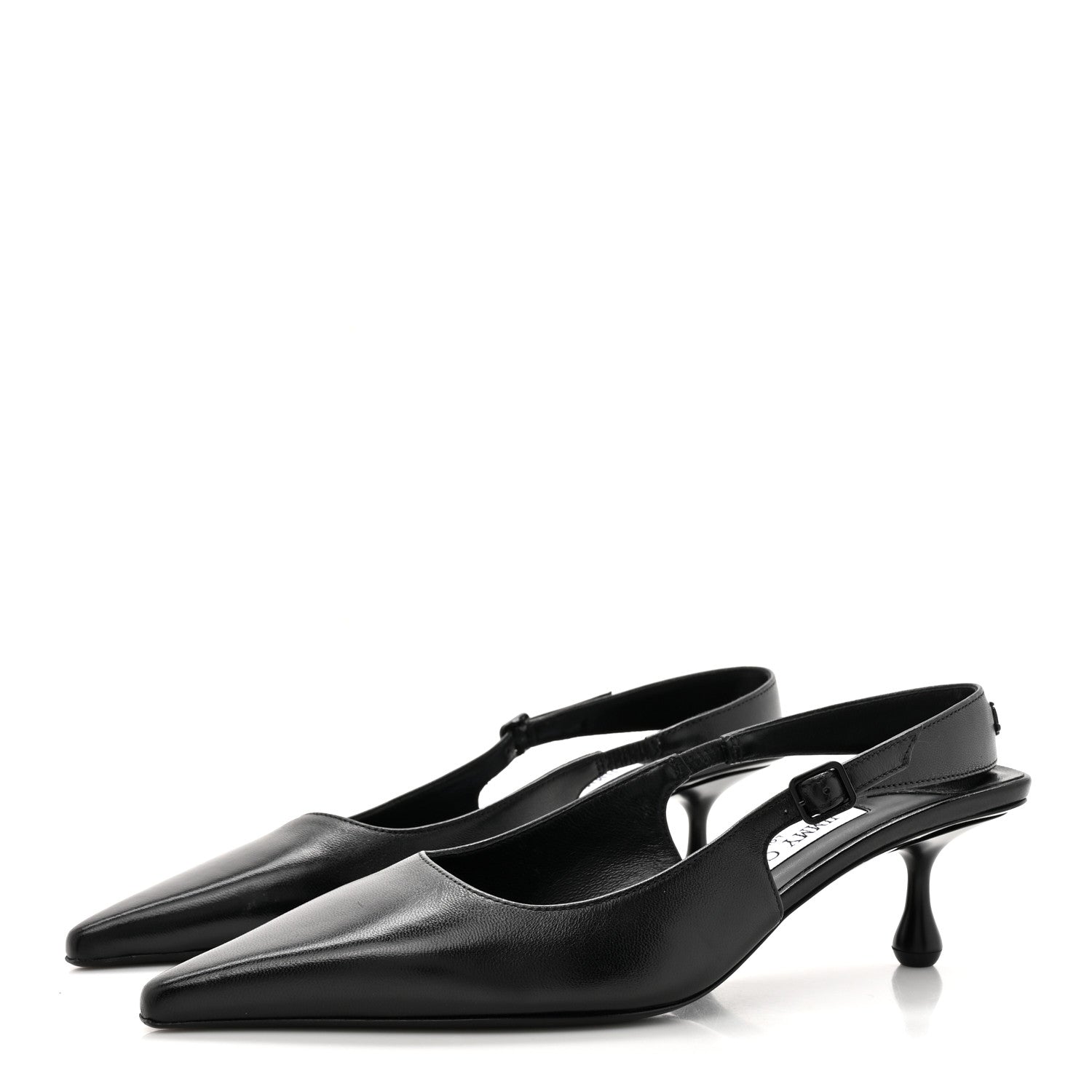 Jimmy Choo Nappa Amel 50 Slingback Pumps 36.5 Black 4 of 13