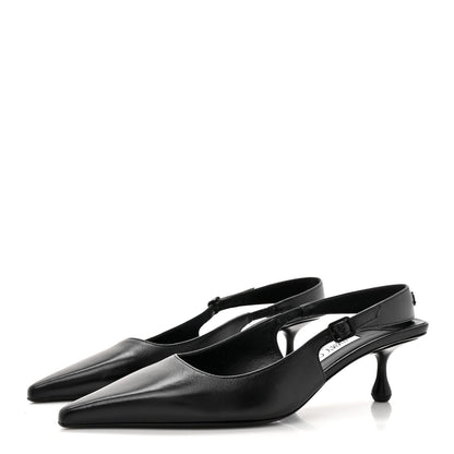 Jimmy Choo Nappa Amel 50 Slingback Pumps 36.5 Black 4 of 13