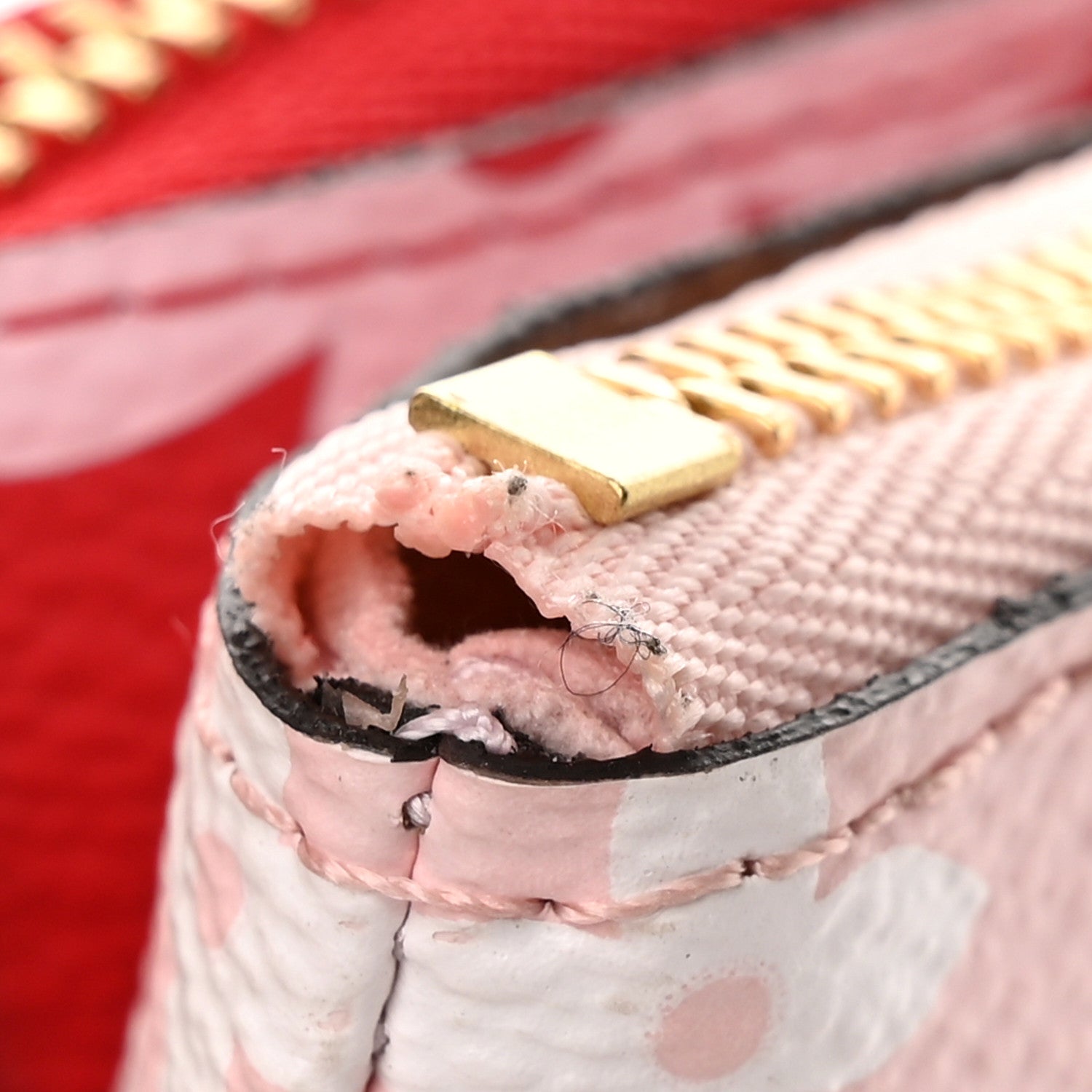 Louis Vuitton Monogram Giant Double Zip Pochette Rouge 13 of 13