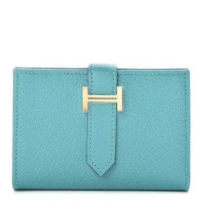 Hermes Chevre Mysore Mini Bearn Wallet Vert Verone 1 of 8