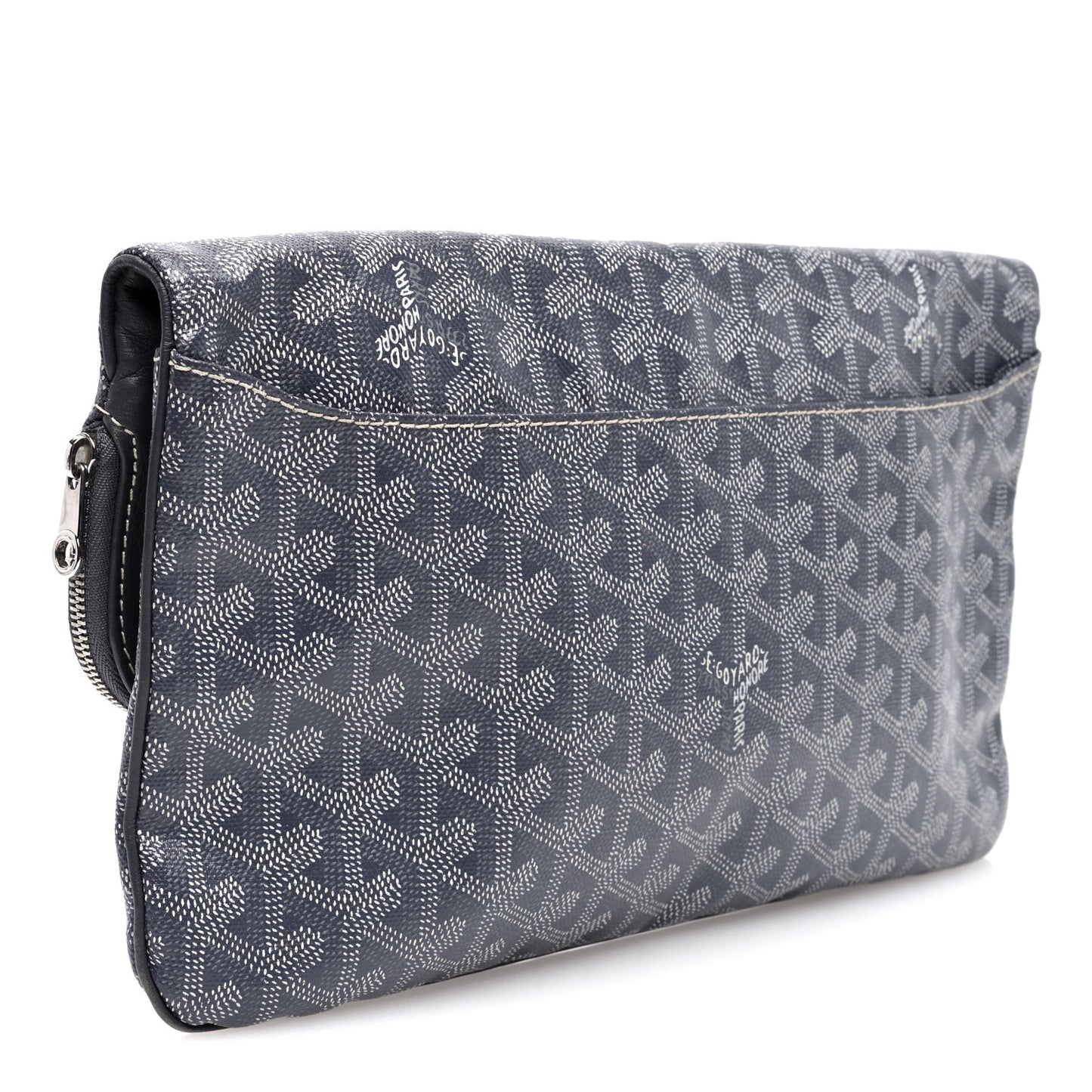 Goyardine Sainte Marie Soft Clutch Grey