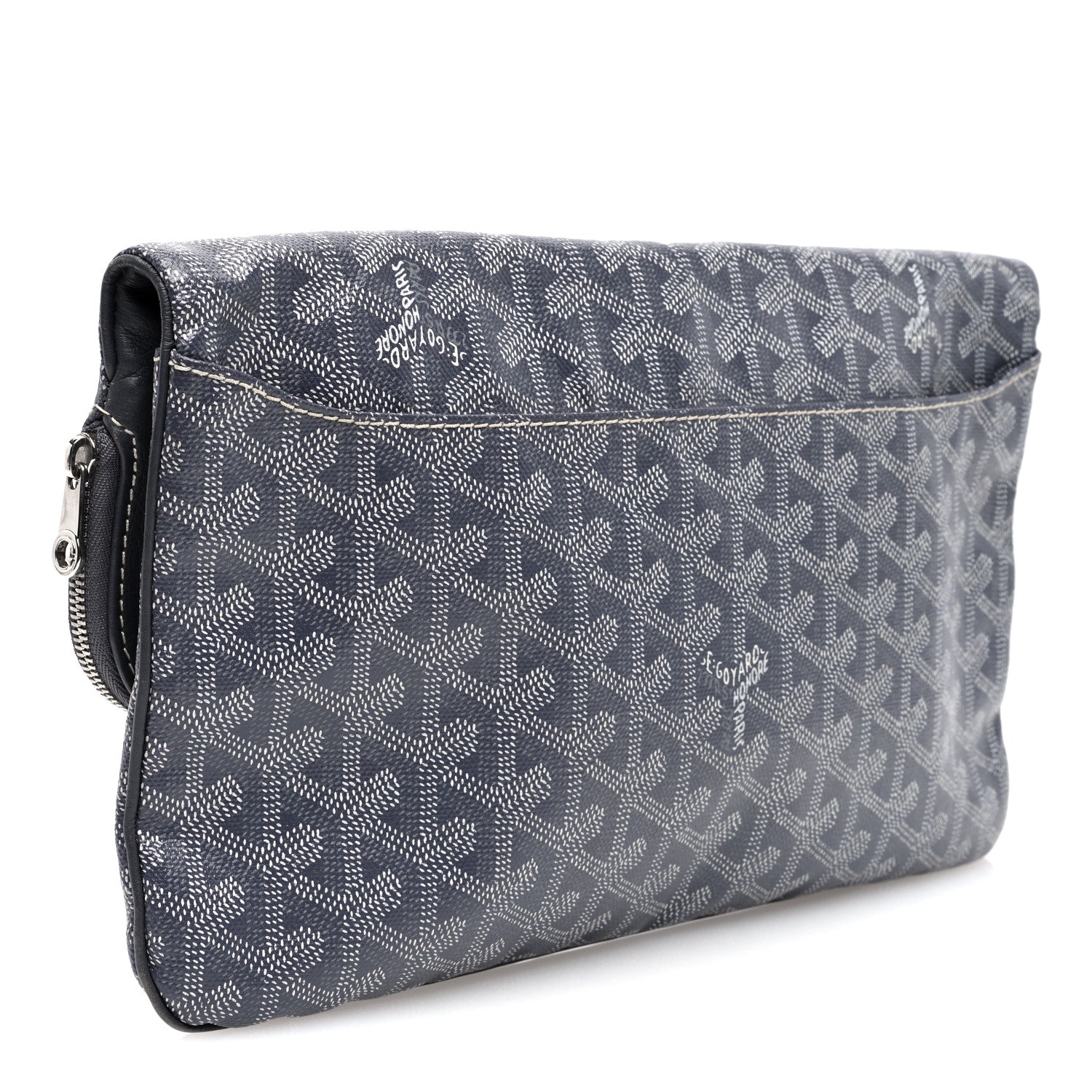 Goyard Goyardine Sainte Marie Soft Clutch Grey 3 of 6