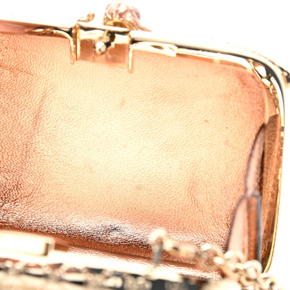 Gucci Metal Guccissima Dragonfly Minaudiere Clutch Gold 12 of 12