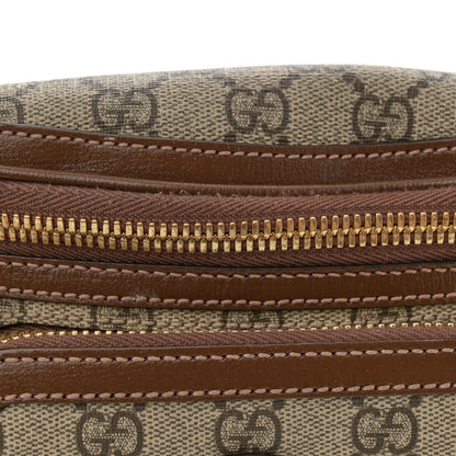 Gucci GG Supreme Monogram Textured Calfskin Retro Interlocking G Belt Bag Beige Ebony Brown Sugar 13 of 18
