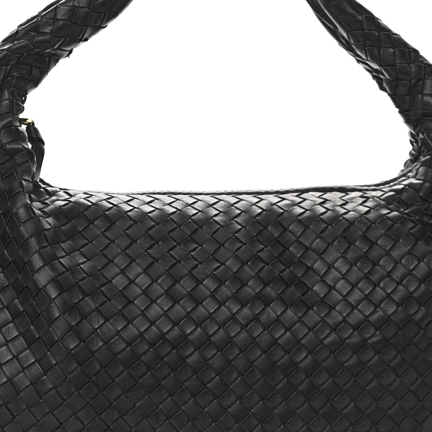 Nappa Intrecciato Large Veneta Hobo Black