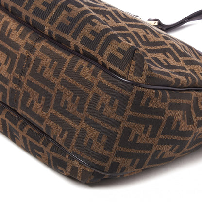 Fendi Zucca Small Chef Shopping Tote Tobacco Moro 4 of 7