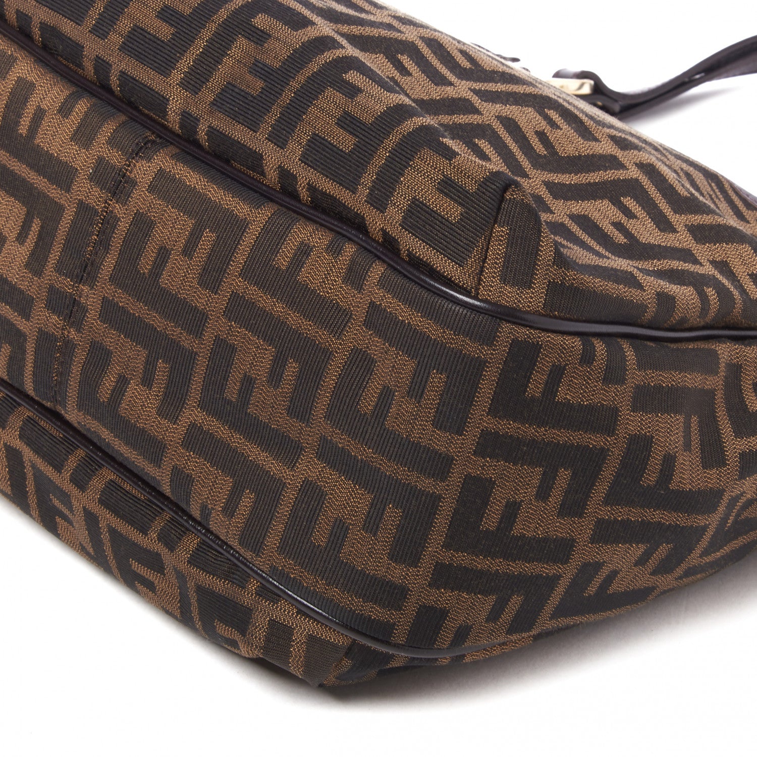 Fendi Zucca Small Chef Shopping Tote Tobacco Moro 4 of 7
