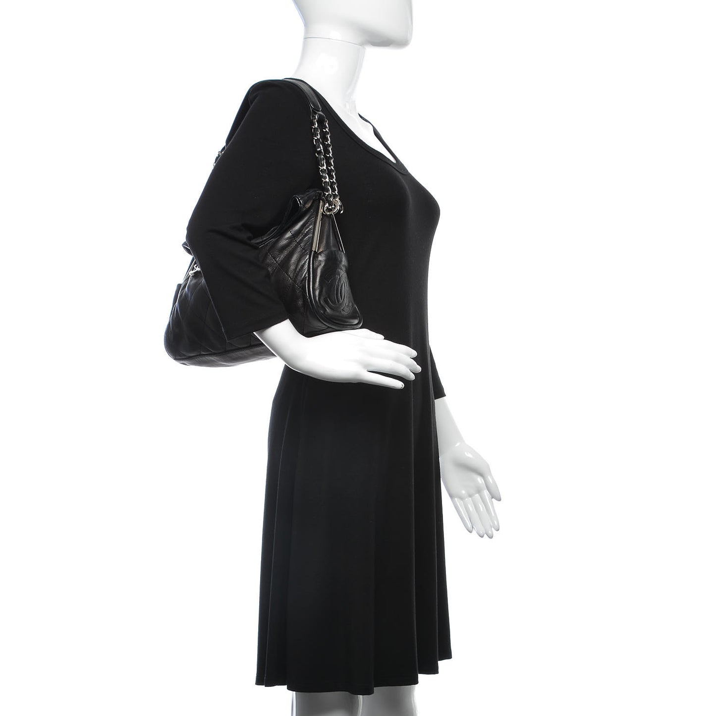Lambskin Medium Ultimate Soft Tote Black