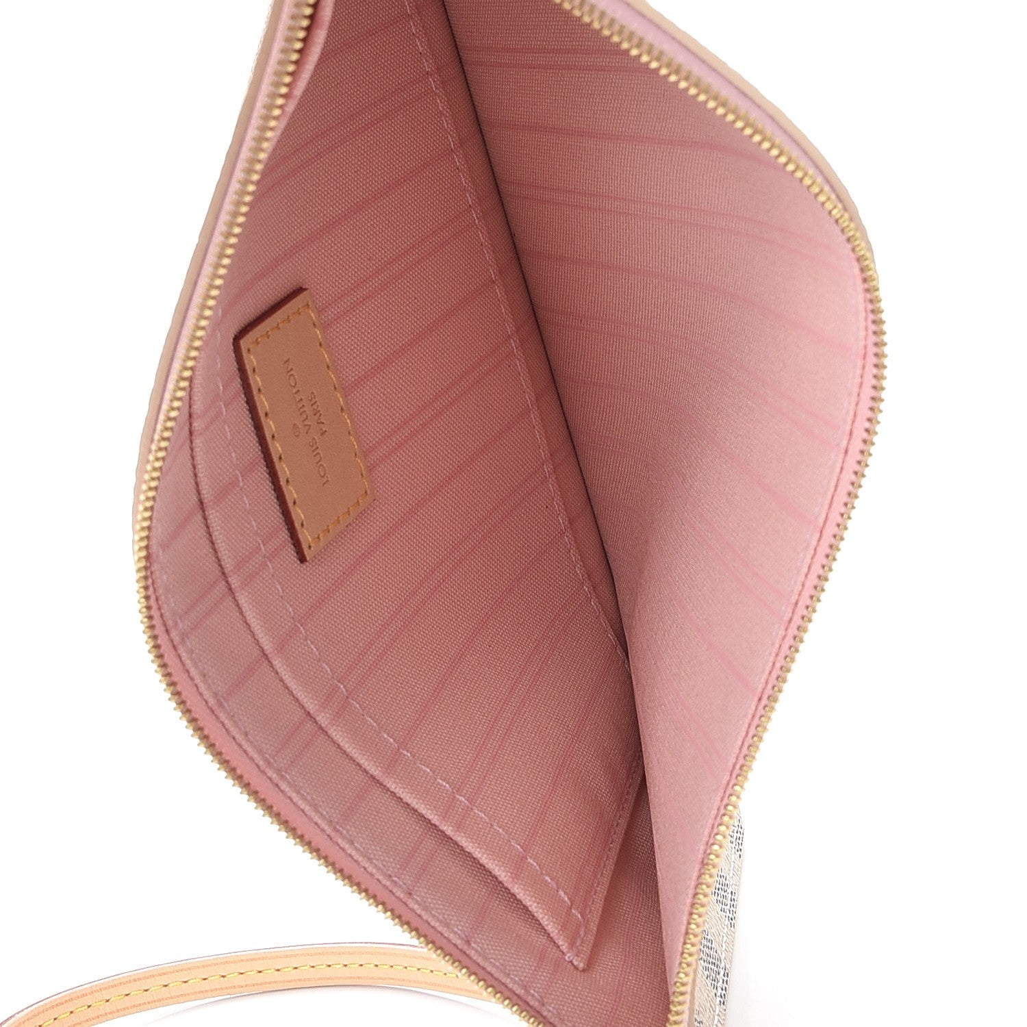 Louis Vuitton Damier Azur Neverfull MM GM Pochette Rose Ballerine 5 of 8
