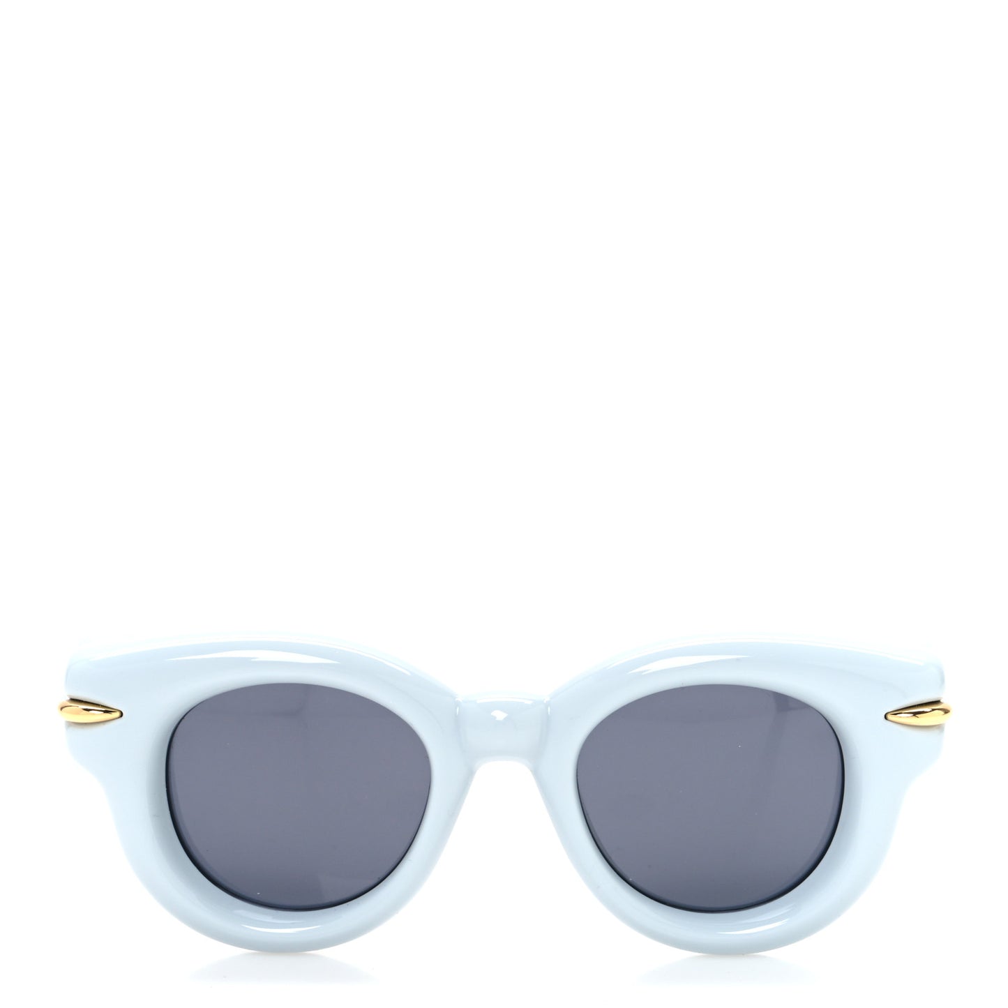 Acetate Inflated Round Sunglasses LW40118I Light Blue