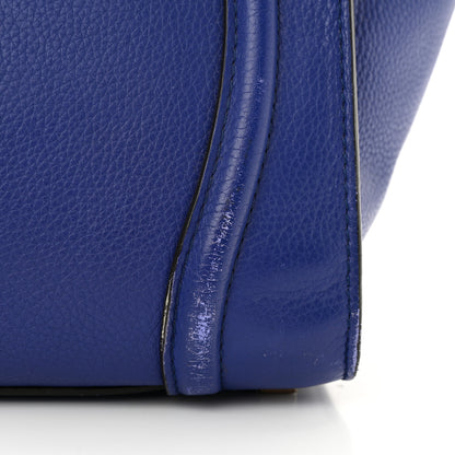 Celine Drummed Calfskin Mini Luggage Indigo 15 of 18