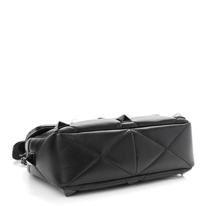 Valentino Garavani Nappa Monochrome Medium Roman Stud Shoulder Bag Black 4 of 9