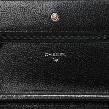 Chanel Caviar Quilted Wallet On Chain WOC Black 6 of 13