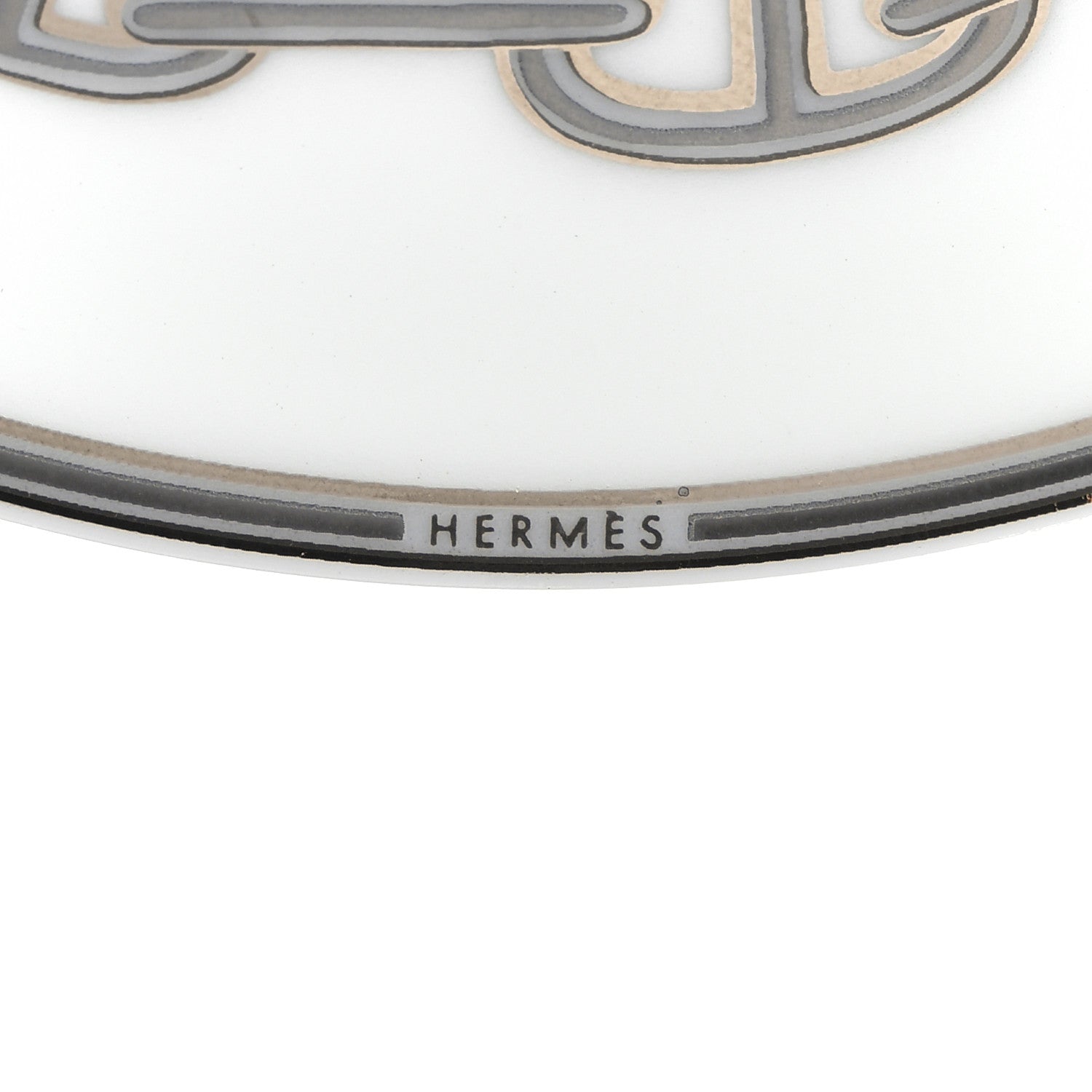 Hermes Porcelain Platinum Chaine d'Ancre Tea Cup and Saucer Set of 2 7 of 11