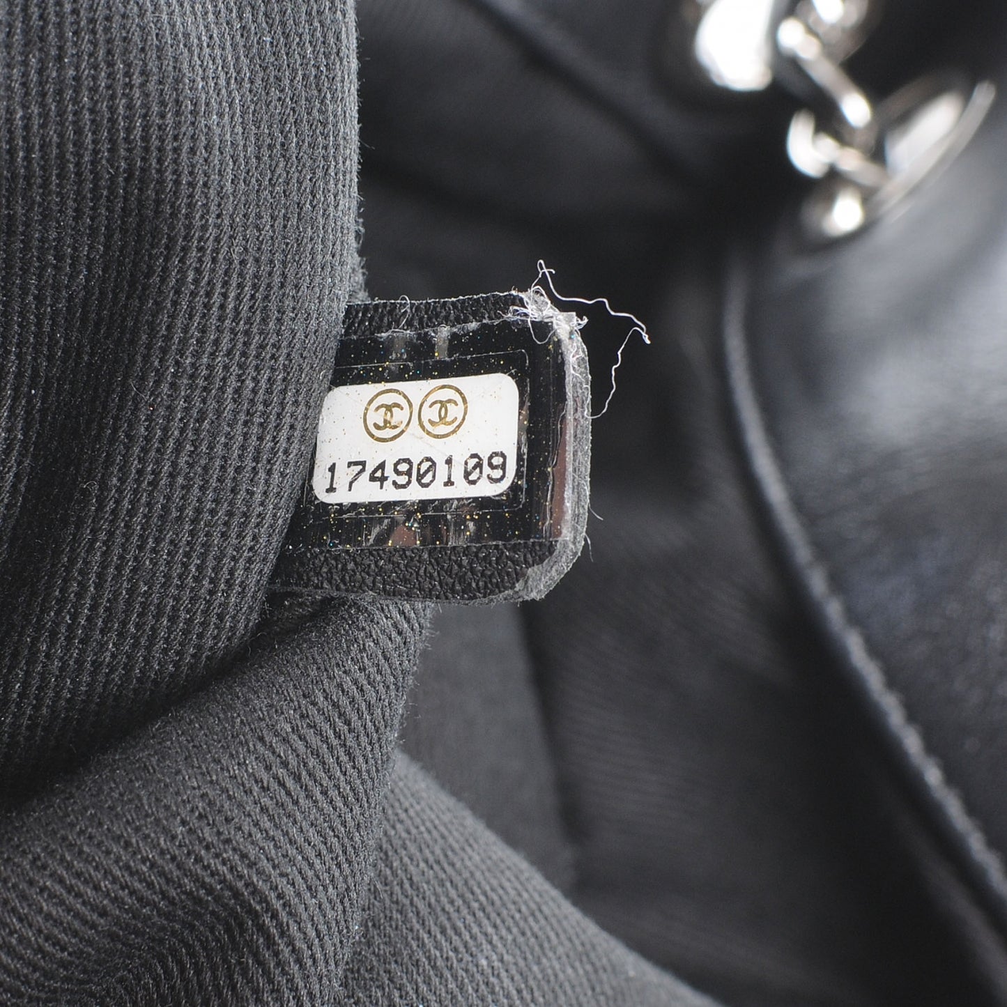 Calfskin Perforated Up In The Air Tote Black