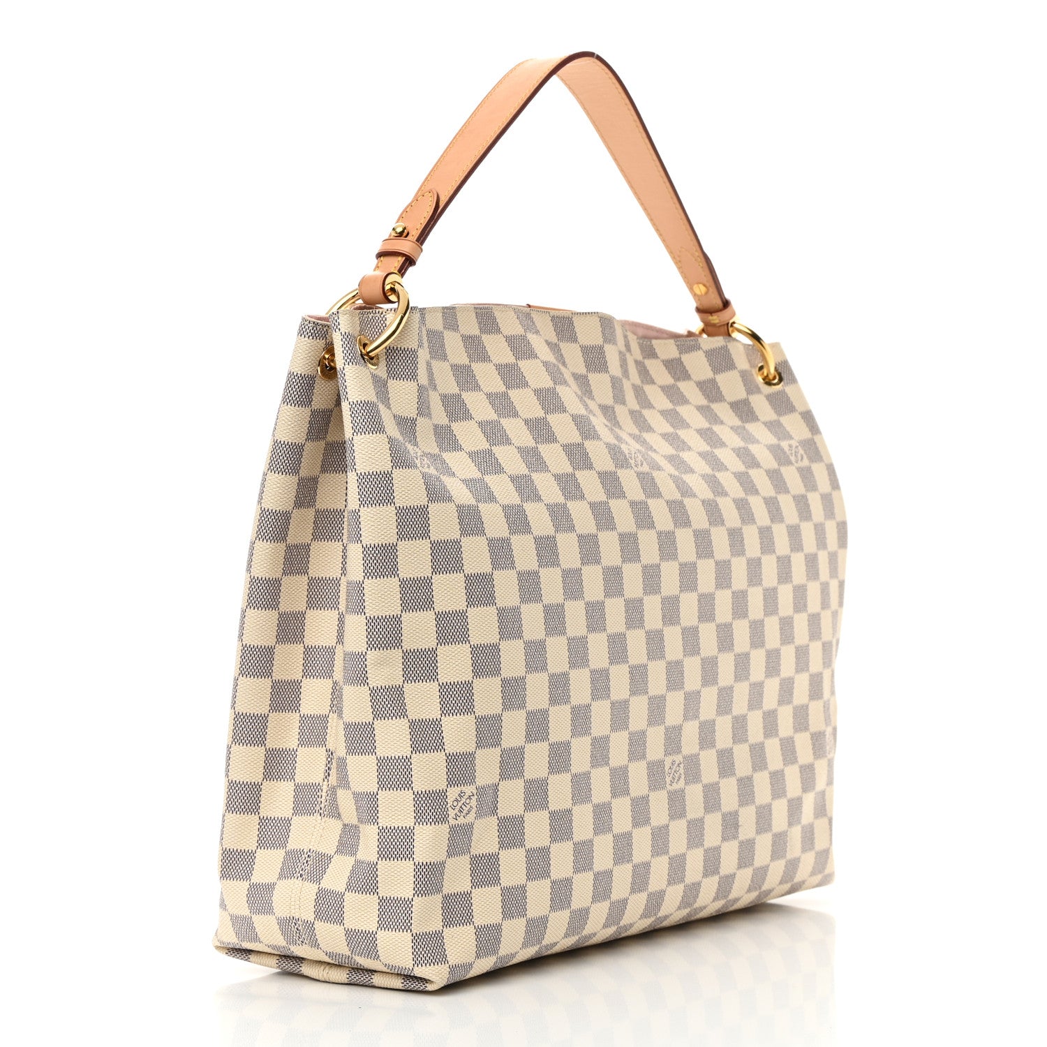 Louis Vuitton Damier Azur Graceful MM Rose Ballerine 3 of 13
