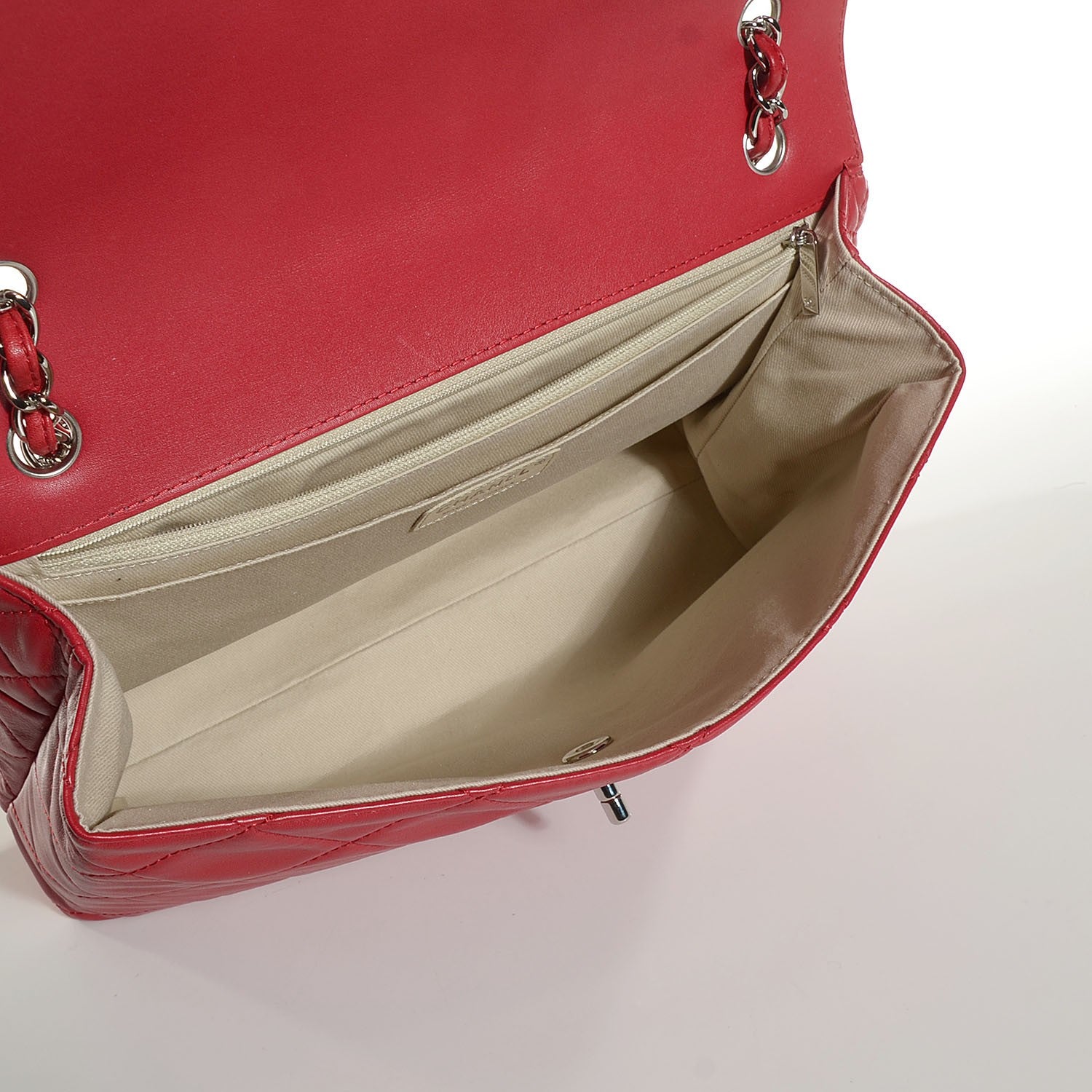 Chanel Calfskin Quilted In The Business Flap Red 5 of 8